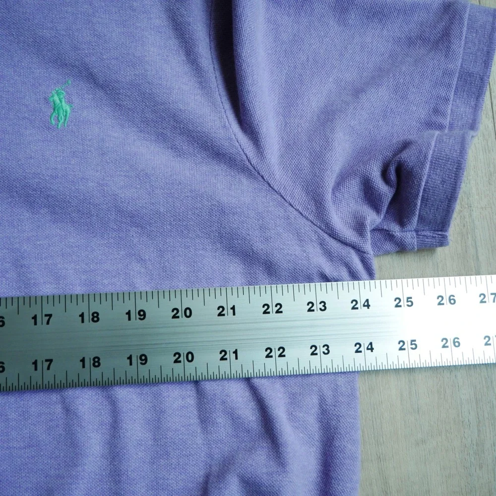 Polo Ralph Lauren Mens XL Classic Fit Lavender Purple Cotton Mesh Polo Shirt